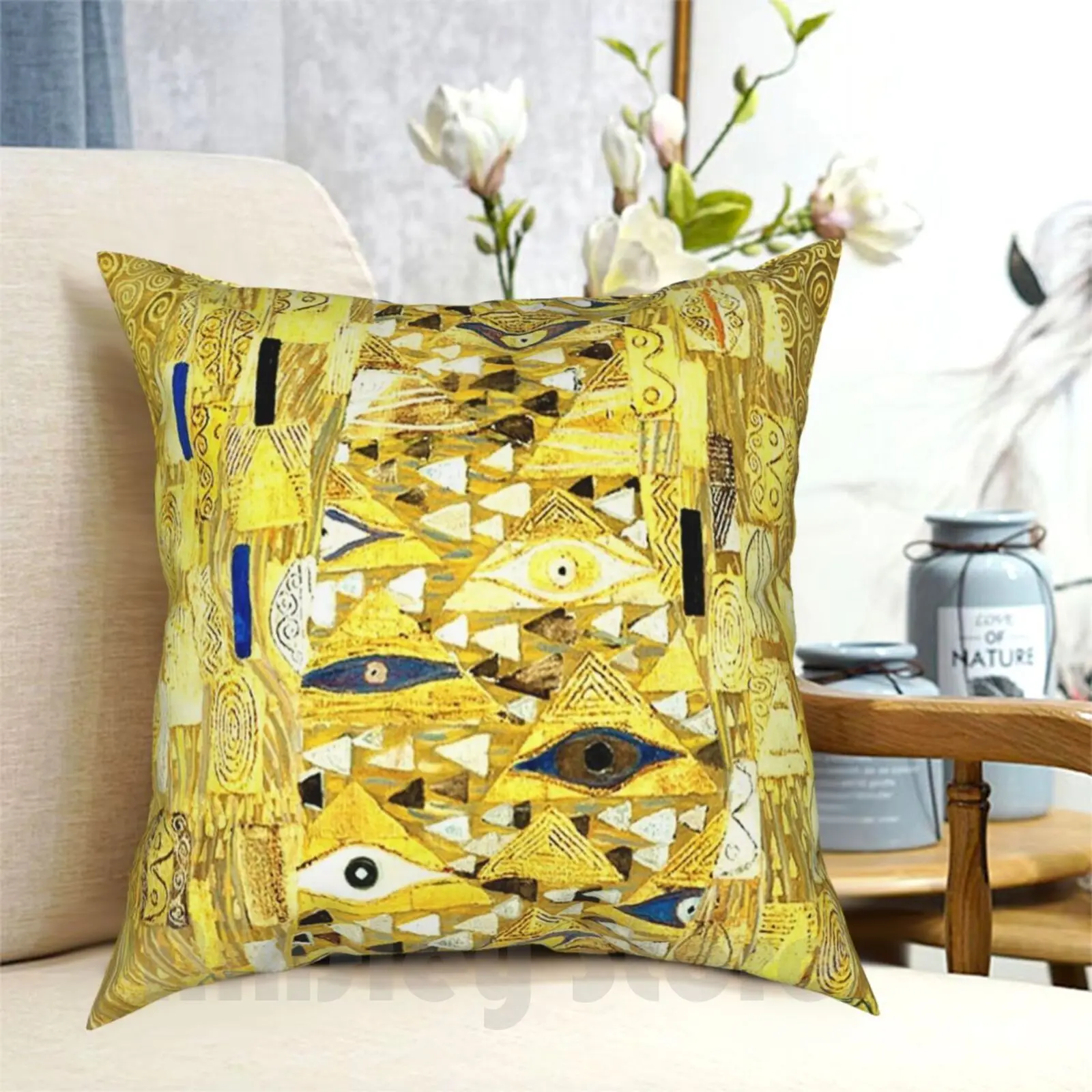 The Woman In Gold Pillow Case Printed Home Soft Throw Pillow Portrait Of Adele Bloch I The Lady In Gold The Woman In