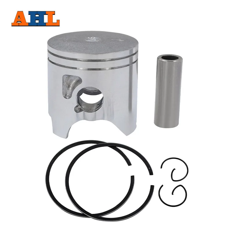 AHL Motorcycle Bore Size STD +50 56mm 56.5mm Piston & Piston Ring & Clip Kit For YAMAHA TZR250 TZR 250 1KT