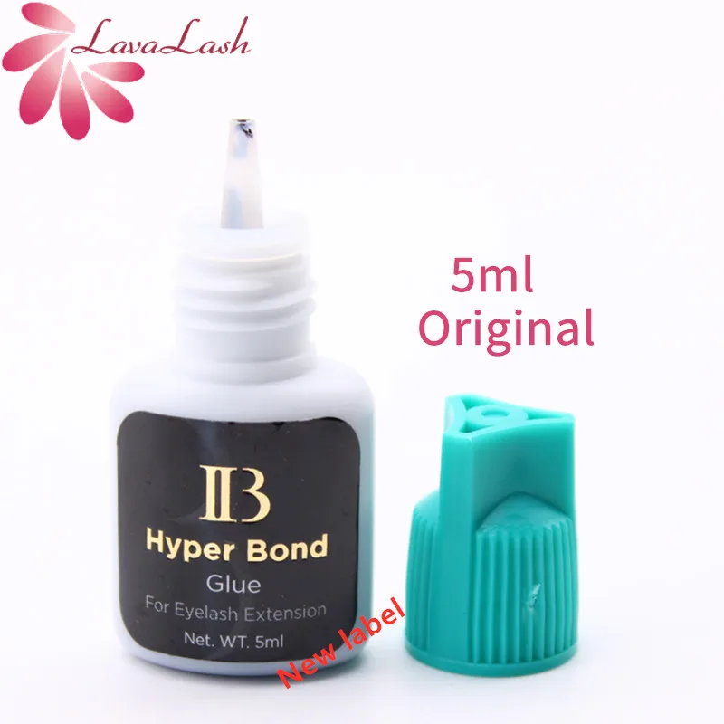 

Eyelash Extension Glue Original Korea IB Ibeauty Hyper Bond 0.5s Glue Fast Drying lashes Glue Cyan Cap 5ml False lash glue tools