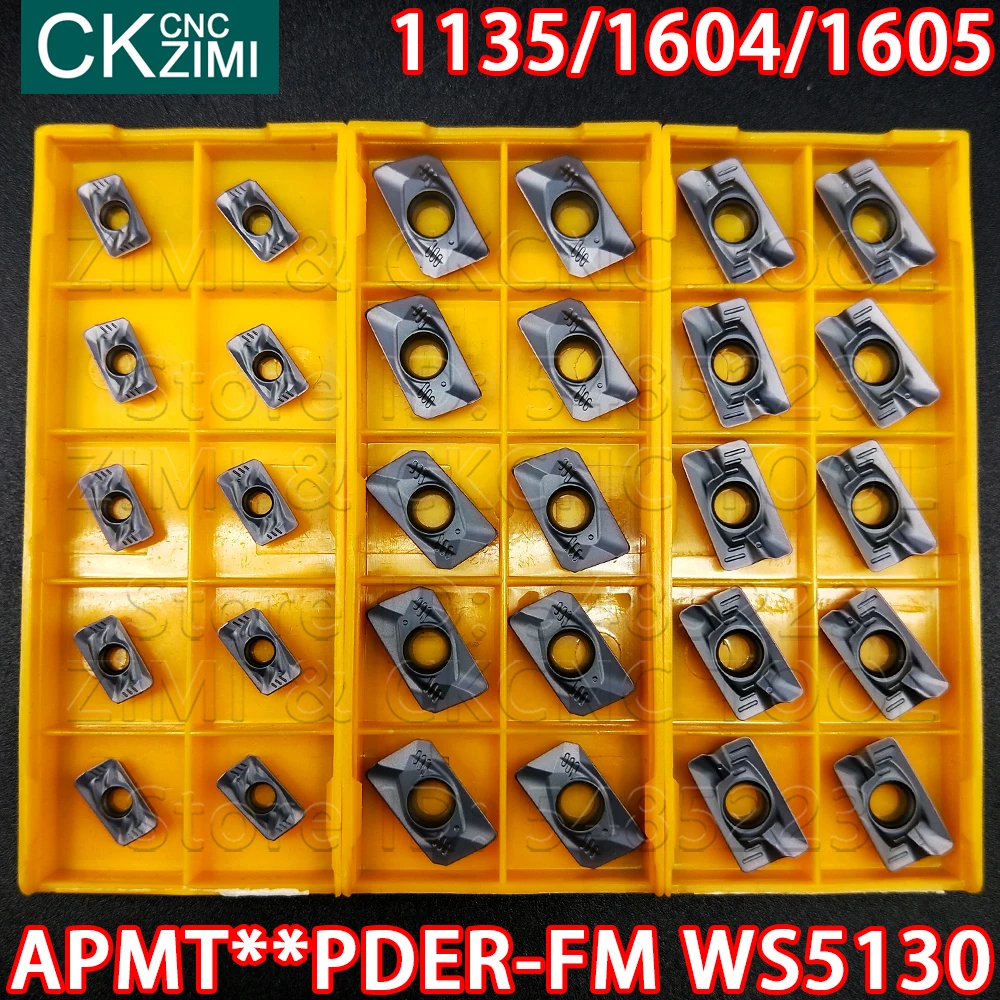 APMT1135PDER-FM WS5130 APMT1604PDER-FM WS5130 APMT1605PDER-FM WS5130 HS5130 Carbide Sisipan Penggilingan Sisipan Alat APMT untuk Baja