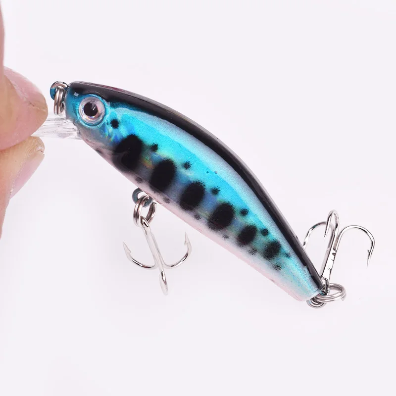 5pcs/Lot Mixed Colors Fishing Lure Set Hard Bait Mini Minnow Sinking Swing Crazy Wobblers Artificial Bionic Crankbait Tackle Kit