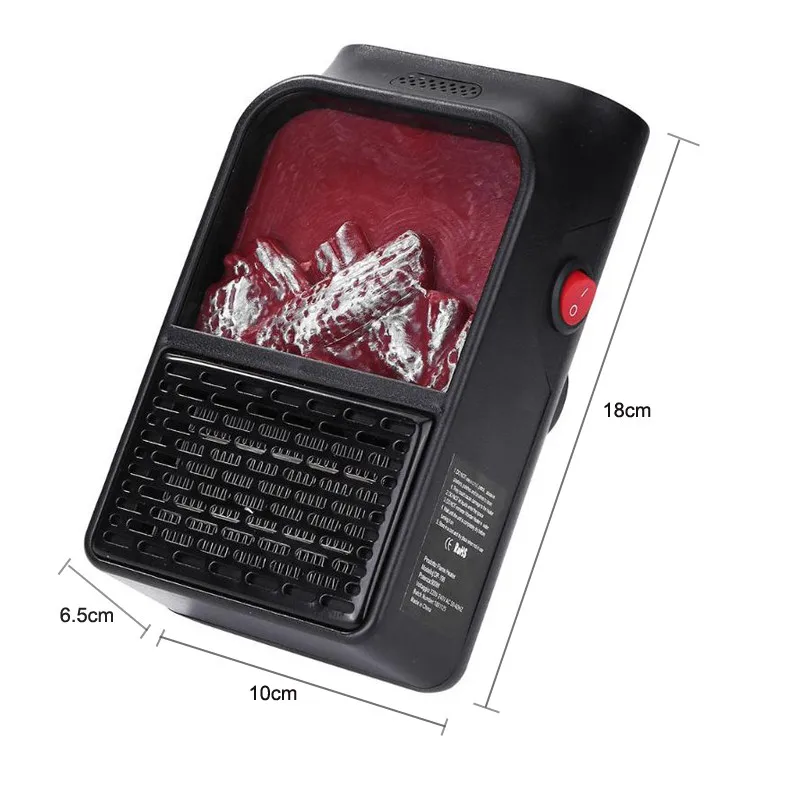 Mini aquecedor elétrico, 90 w, portátil, com plug-in, de cerâmica, para parede, aquecimento de ar, para o inverno, aquecedor de sala, termostato, controle remoto