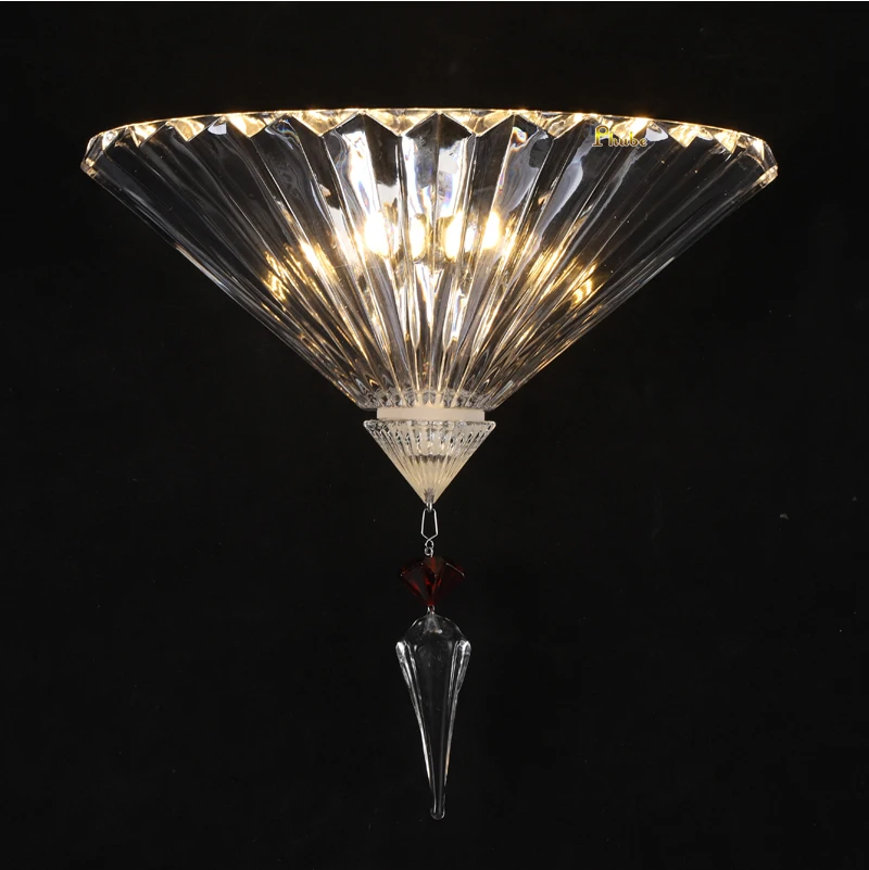 Phube Moderne Luxus-Wandleuchte aus Prismenglas mit Wassertropfen-Kristall-Wandlampe für Schlafzimmer, Wohnzimmer, Flur, Spiegel und Eingangsbereich – Detail 8