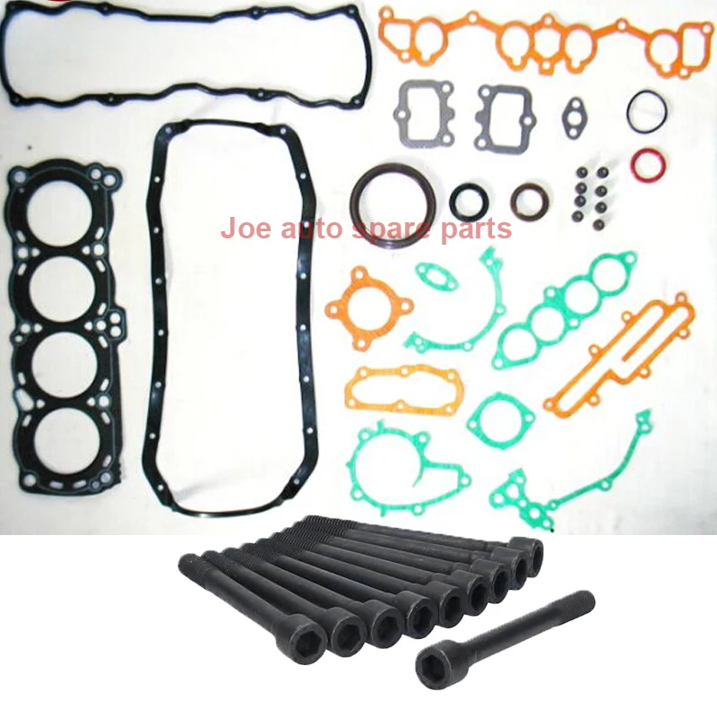 

CA18 CA18S CA16S Engine Full gasket SET kit cylinder head bolt nuts for NISSAN BLUEBIRD T72 T12 U11 WU11 1.6L 1598CC 1.8L 1809CC