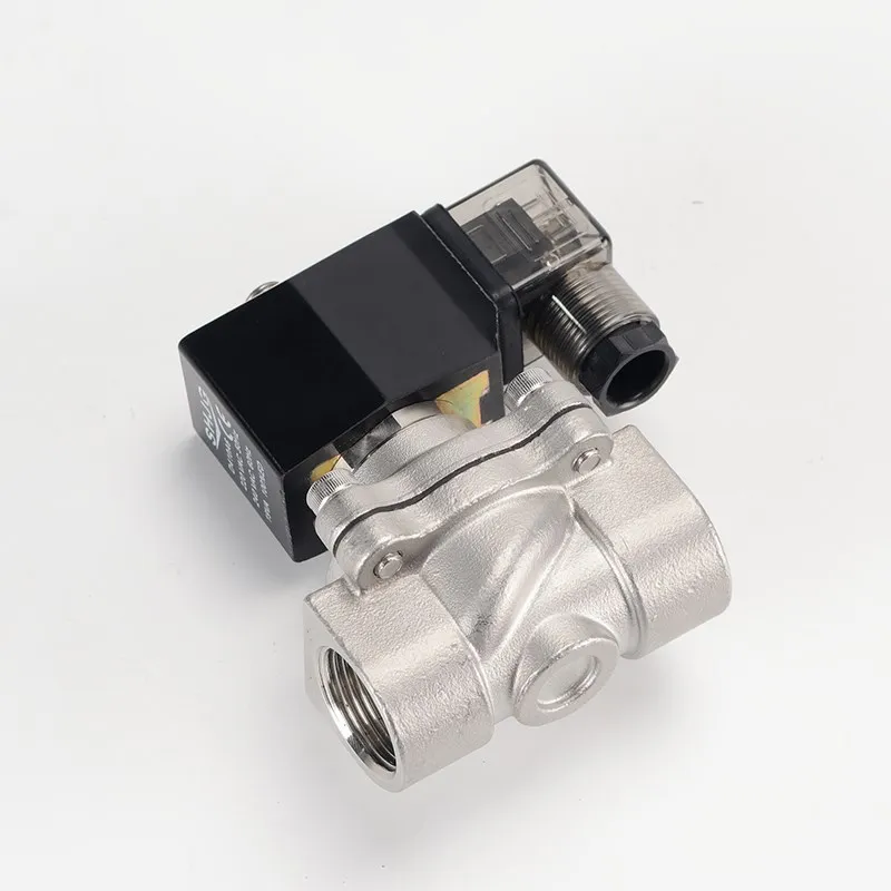 

1/2" Stainless Steel Solenoid Valve Waterproof Normally Closed Solenoid Valve With LED Power Indicator 24V 12V 220V 110V