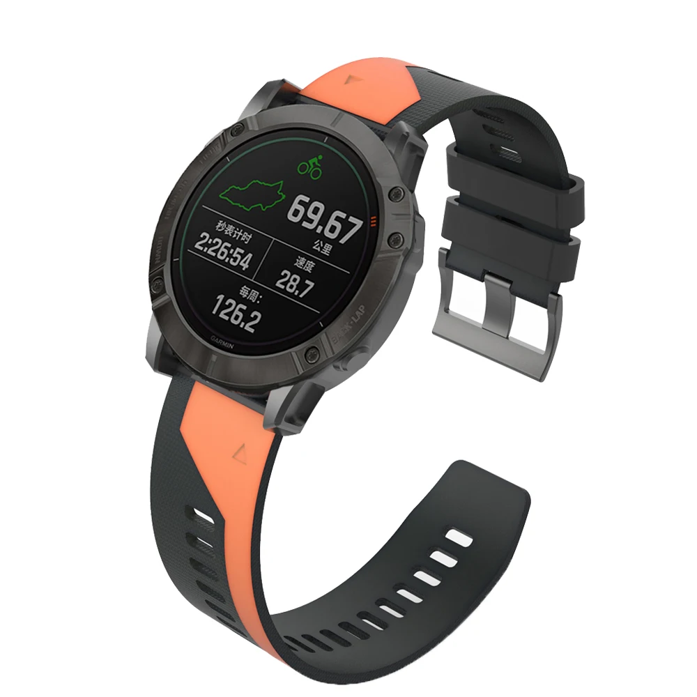 26 22MM Silicone Smart Watch Band Strap For Garmin Fenix 6X 6Pro 7X 7 5X 5Plus Quick Easyfit Wristband Bracelet Watchband Correa