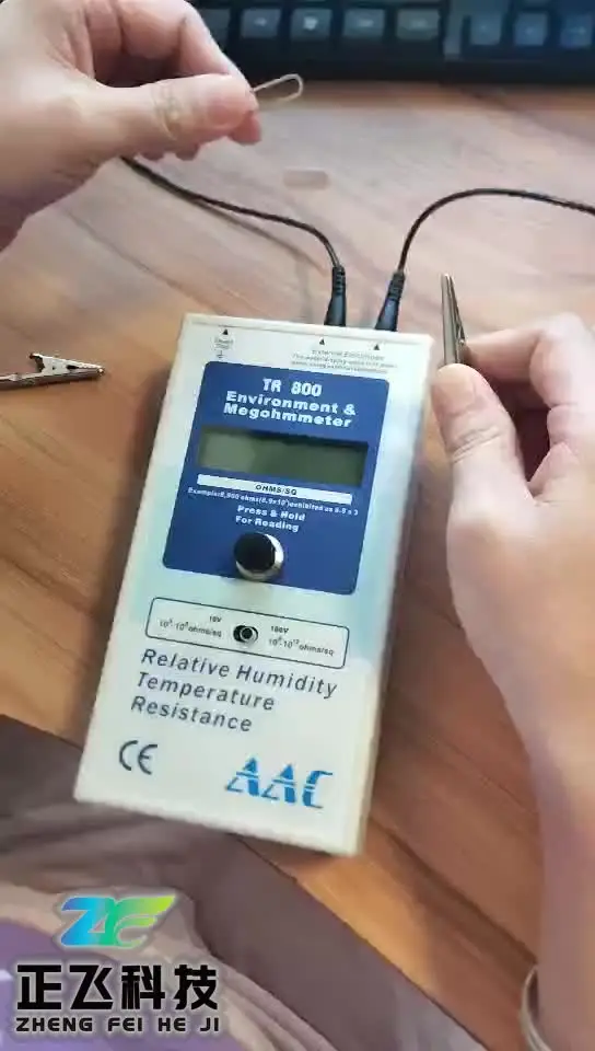 Antistatic Surface resistance Meter Digital Megohmmeter with double hammer