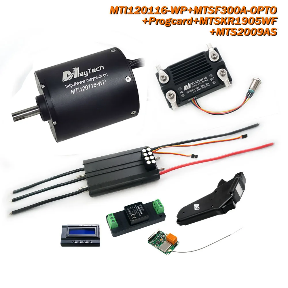 Maytech Esurf Jetsurf Kit with Waterproof / Watercooled 120116 Motor Watercooled 300A ESC with Progcard UBEC MTSKR1905WF Remote