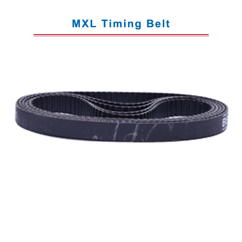 2 pcs MXL Timing Belt model-75/76/76.8/77/78/79.2/80/80.8/81/82MXL Rubber Transmission Belt Width 6/10mm For MXL Timing Pulley