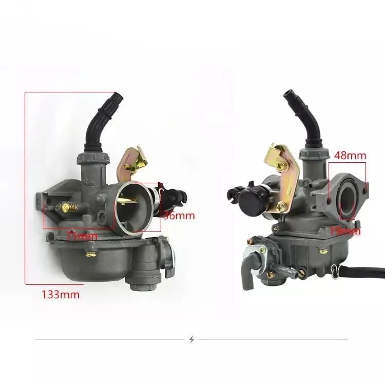 

PZ19 Carburetor,Cable Choke with fuel cock 110cc-125cc ATV Dirt Bike Quad XR/CRF100,110cc carburetor
