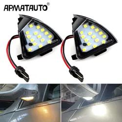 Canbus Error Free LED Under Mirror Light Puddle Lamp For VW Golf 5 GTI Mk5 MkV Jetta Passat B6 R32 Golf6 Variant Welcome Light