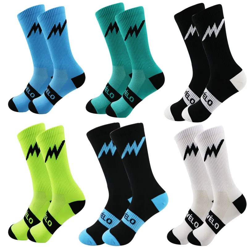 2024 Cycling Socks Comfortable Outdoor Sport Socks Men Women Dot Socks Running Hiking Racing Road MTB Mountain Bike Socks