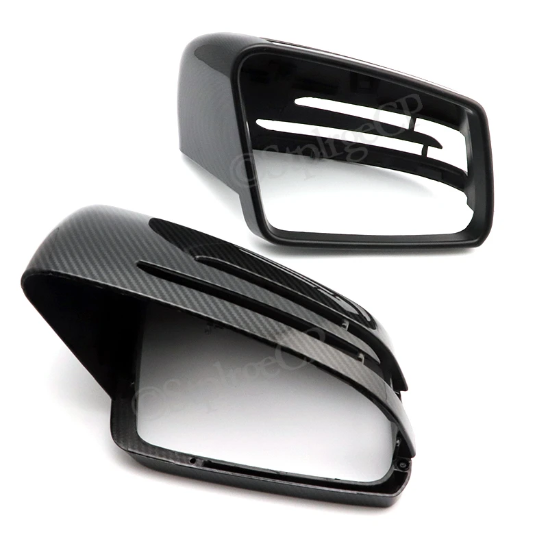 For Mercedes Benz A B C E S CLA GLA GLK Class W176 W246 W204 W212 W221 C177 X204 X156 Carbon Fiber Car Rearview Mirror Cover