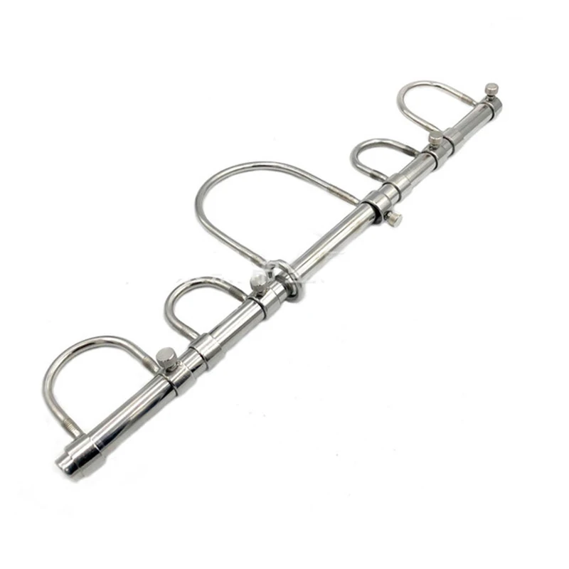 BDSM Bondage Kneeling Restraints Tools Stainless Steel Collar Handcuffs Ankle Cuffs Fetish Sex Toys For Women Man Adult