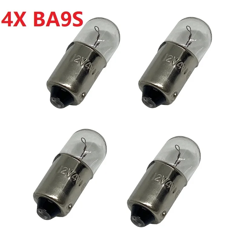 4/10X T11 T4W ba9s H6W 1895 12V-14V turn signal panel map door bulb halogen lamp high quality lamp Warm white