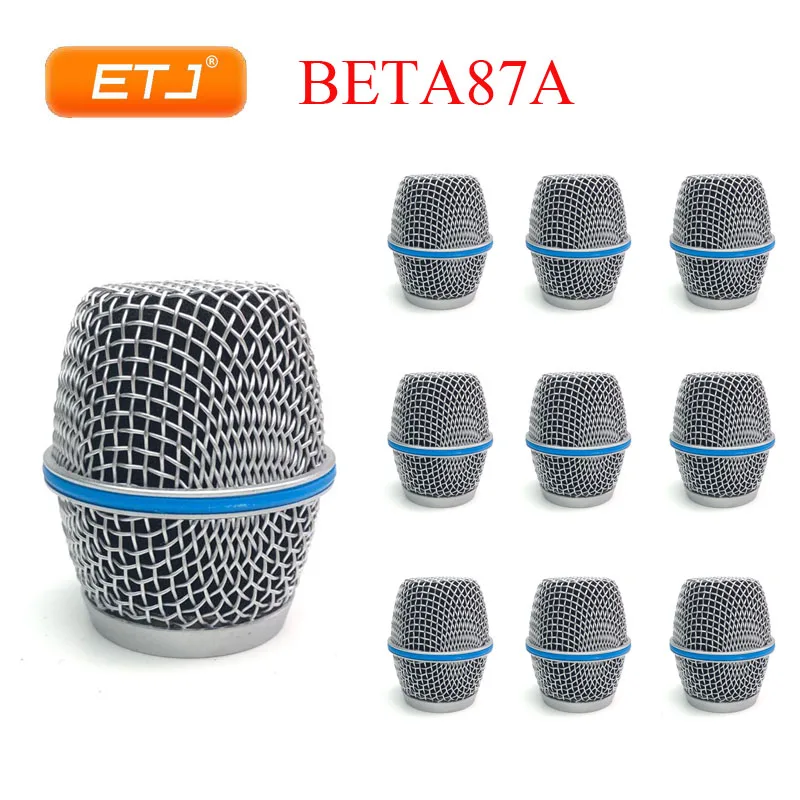 10pcs Wired Microphone Ball Mesh Grille Beta87A Microphone Accessories Ball Head Replacement Accessory