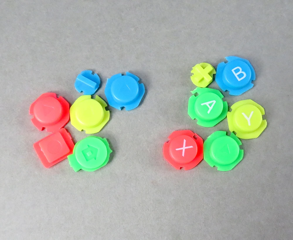 1set Colorato ABXY Direzioni Tasti Bottoni Joystick per Nintendo Switch NS NX Controller Joy con Sinistra Destra Controller