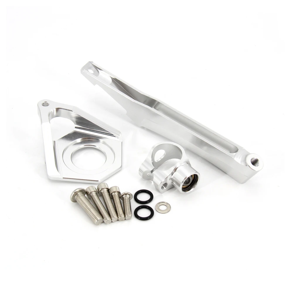 Voor YAMAHA YZF R6 YZF600 2003 2004 2005 Motorfiets Hoge kwaliteit koolstofvezel CNC Stuurdemper Stabilizer Beugel Volledige