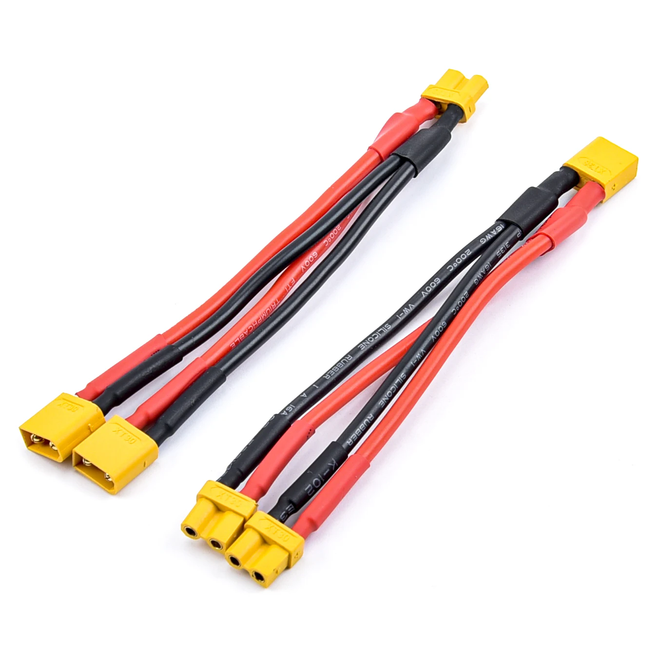 XT30 XT-30 Female / Male Parallel cable wire Y lead 18AWG 10CM Battery Charger Cable