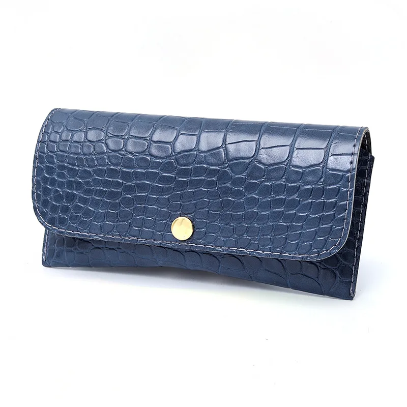 2025 Fashion Women Portable Glasses Case PU Leather Foldable Glasses Box For Eyeglass Oversize Sunglasses Bag Holder Accessories