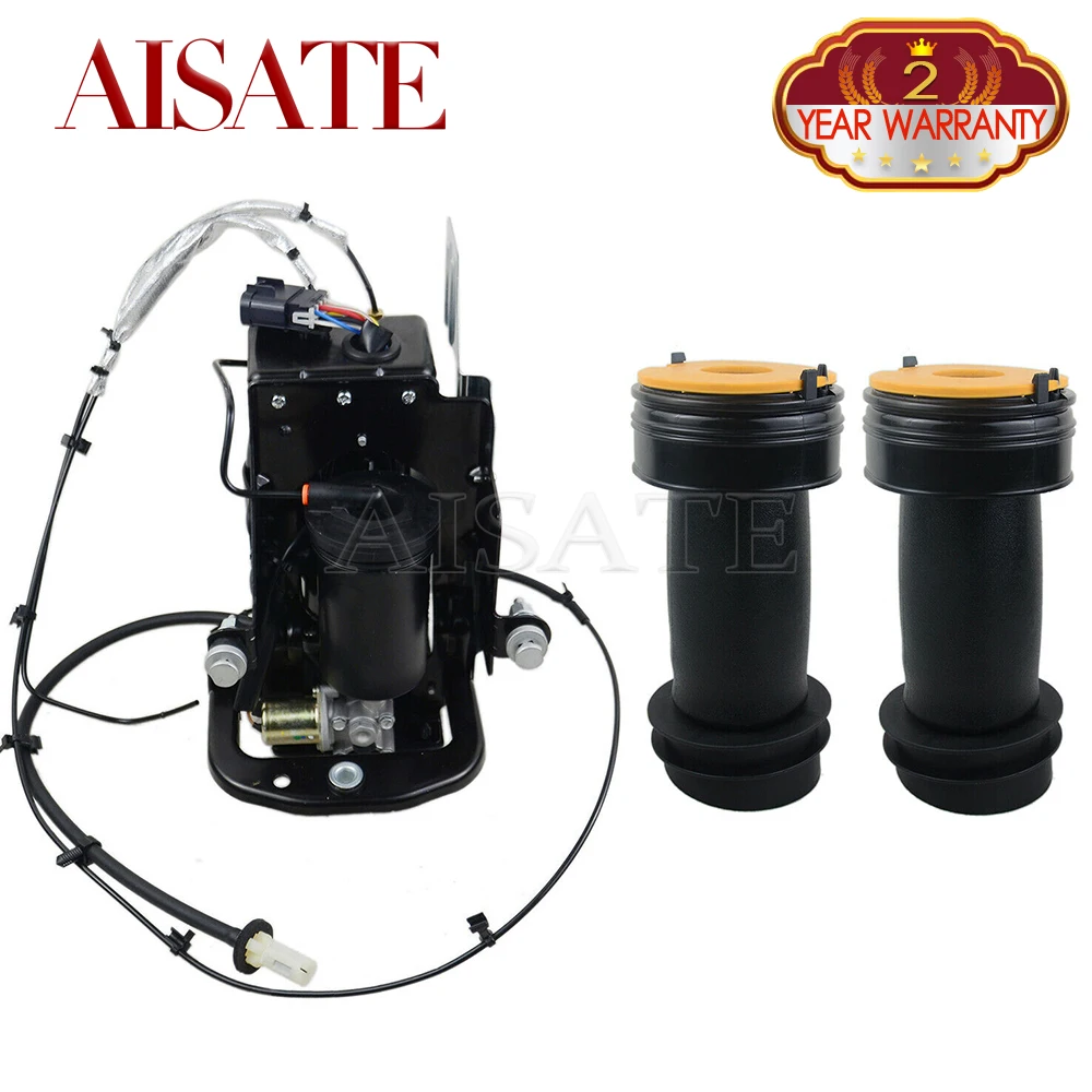 

For Cadillac XTS 3.6L V6 2013-2019 Air Suspension Compressor Pump & Pair Rear Air Spring 23129283 22983463 22907781 23116448