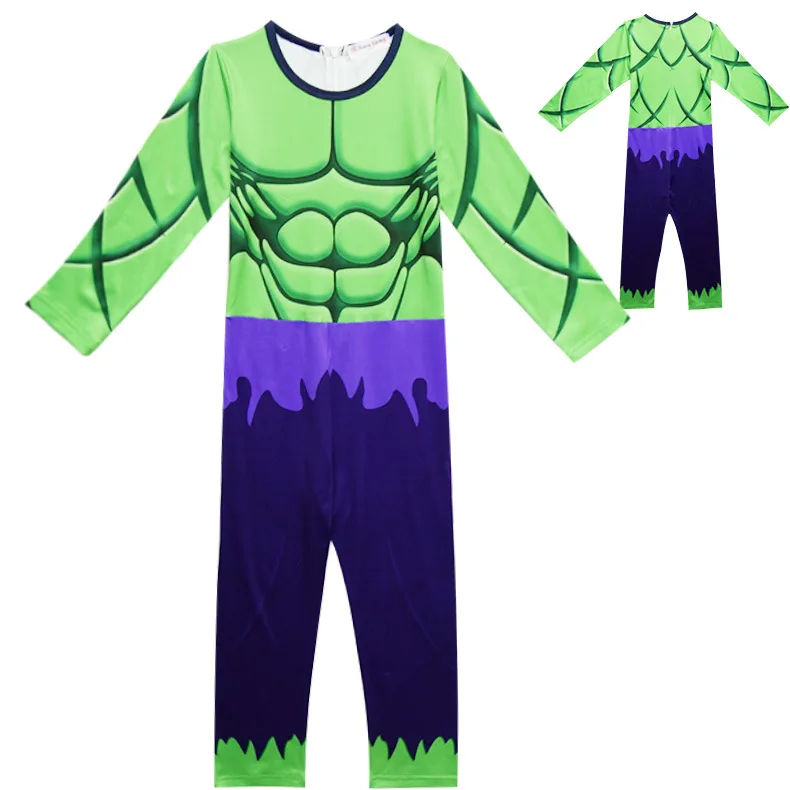 Hulk Costumes for girl Fancy dress Halloween Carnival Party Peter Pan Cosplay Boy Kids Superhero Clothing Decorations Supplies