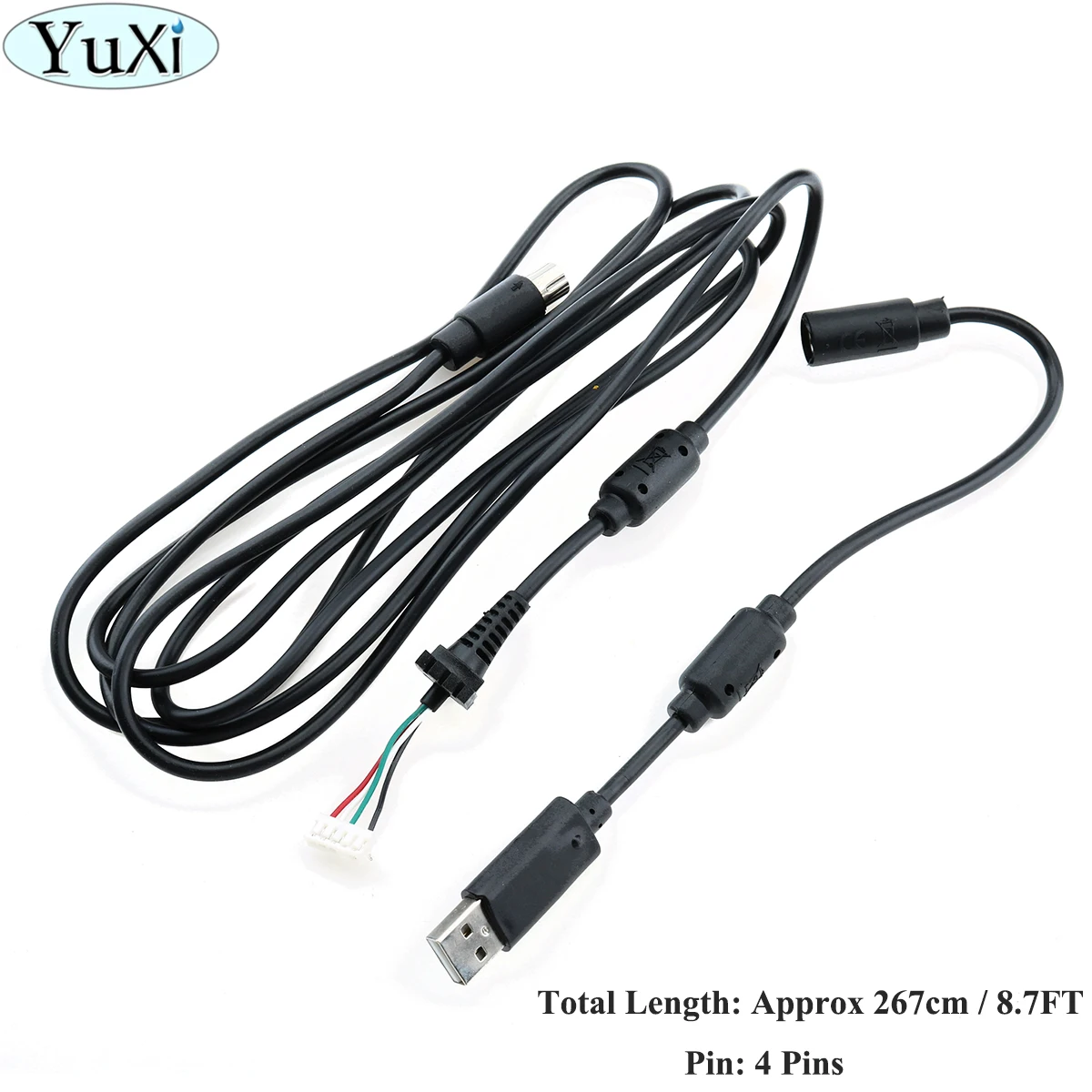 

YuXi USB 4Pin Line Cord Cable Converter Adapter Wire Game Controller Port to PC USB Cable for Xbox 360 Gaming Accessory