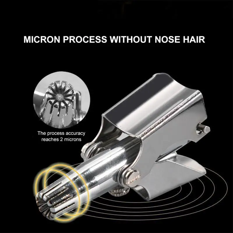 Portable Nose Hair Trimmer With Brush High Quality Manual Nose Hair Scissors Men's Nose Ear Trimmer Nose Hair Cutting Tools