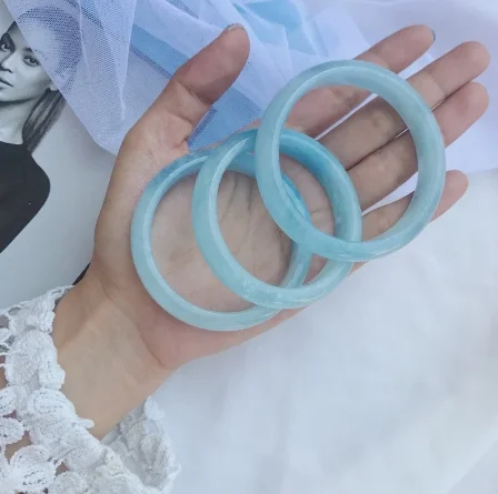 

Natural Aquamarines Bracelets For Women Jewelry Romantic Casual Crystal Yoga Bracelet