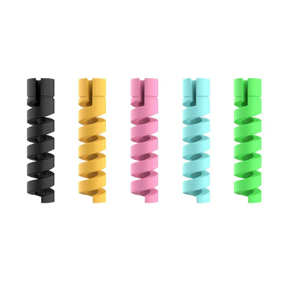 Protector de Cable para teléfono móvil, funda protectora para cargador USB, accesorios de teléfono, funda protectora para cable de datos en espiral
