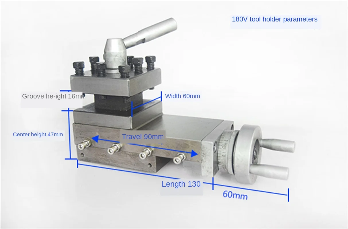WM180V 90mm Stroke Hot Sale Square Tool Holder High quality Metal Lathe Tool Holder Assembly Machine Small Carriage Knife Holder
