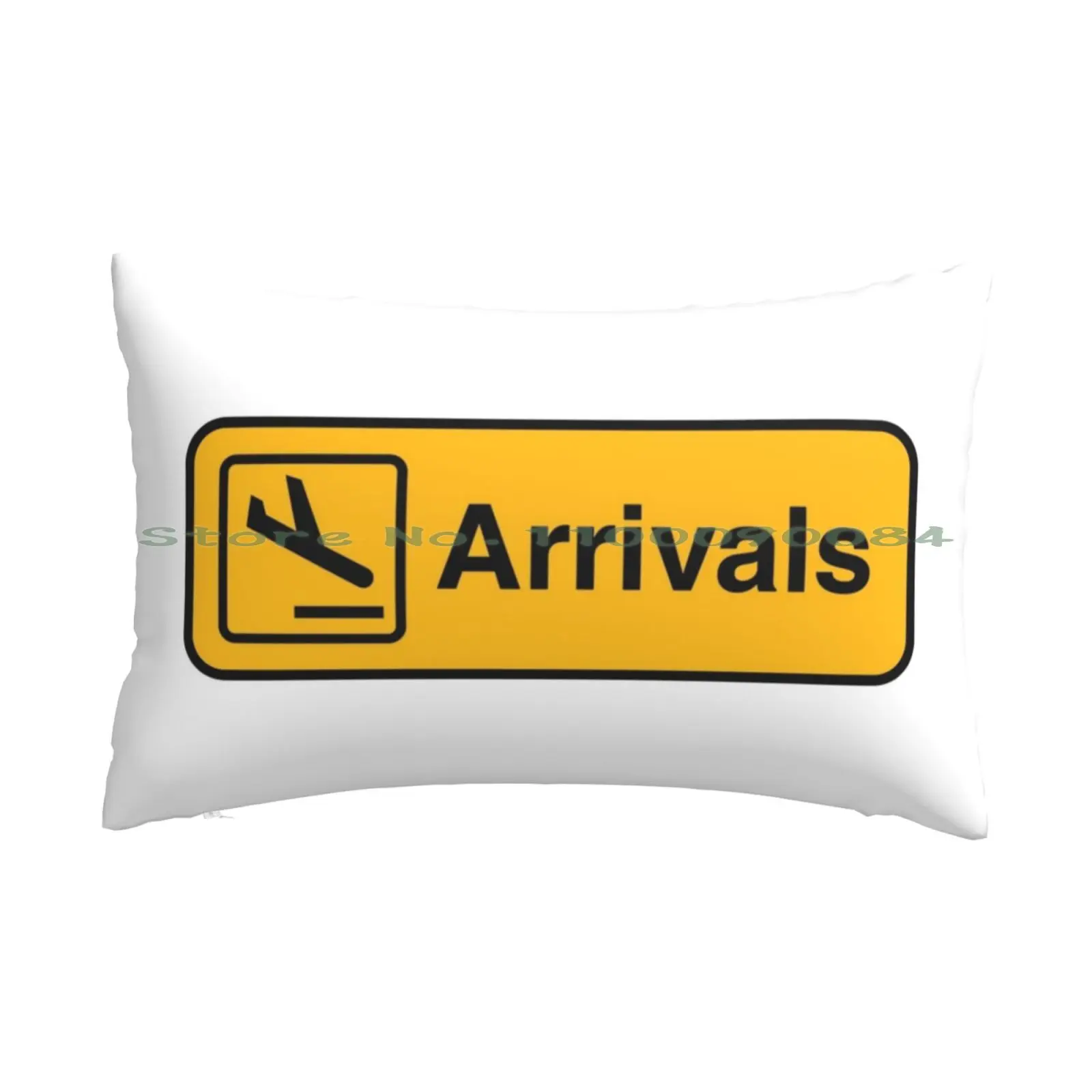 Arrivals Airport Sign Pillow Case 20x30 50*75 Sofa Bedroom Bitcoin Cash Moon Outer Space Long Rectangle Pillowcover Home