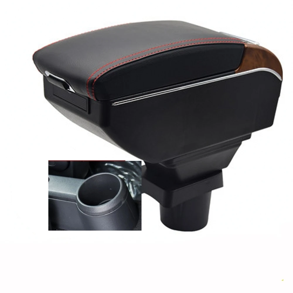 

For Volkswagen VW UP Armrest Box Retrofit Parts Center Console Special Storage Space Car Elbow Rest with USB Cup Holder