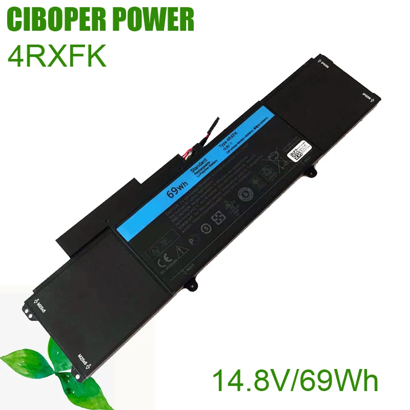 CP Laptop Battery 4RXFK C1JKH FFK56 14.8V 69Wh For XPS 14 L421X Ultrabook 14-L421x L421x Series Compatible C1JKH FFK56 L421X