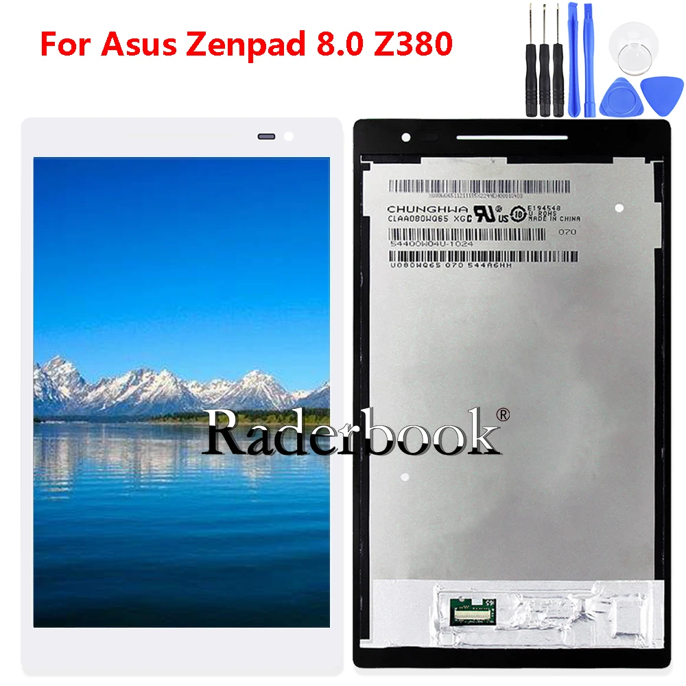 

8' Inch'' LCD Display + Touch Screen Digitizer Glass Assembly For Asus Z380 Tablet Pc Parts