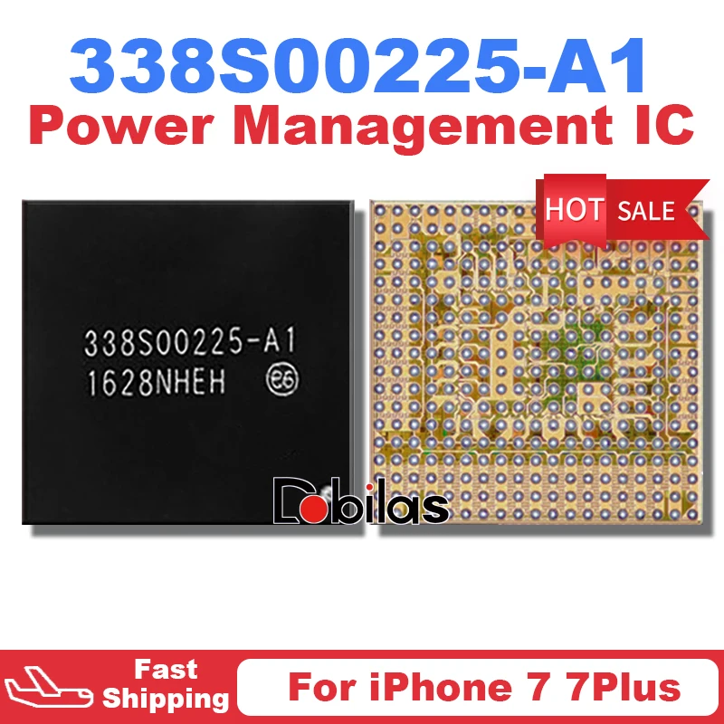 10Pcs/Lot 338S00225 338S00225-A1 U1801 BGA For iPhone 7G 7 7Plus Power IC Power Management Supply IC Chip Replacement Parts