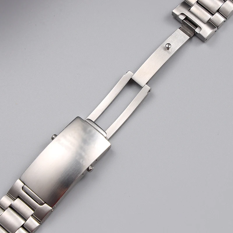 PCAVO 20mm 22mm Quality 316L Silver Stainless steel Watch Bands Strap For omega seamaster speedmaster planet ocean Belt