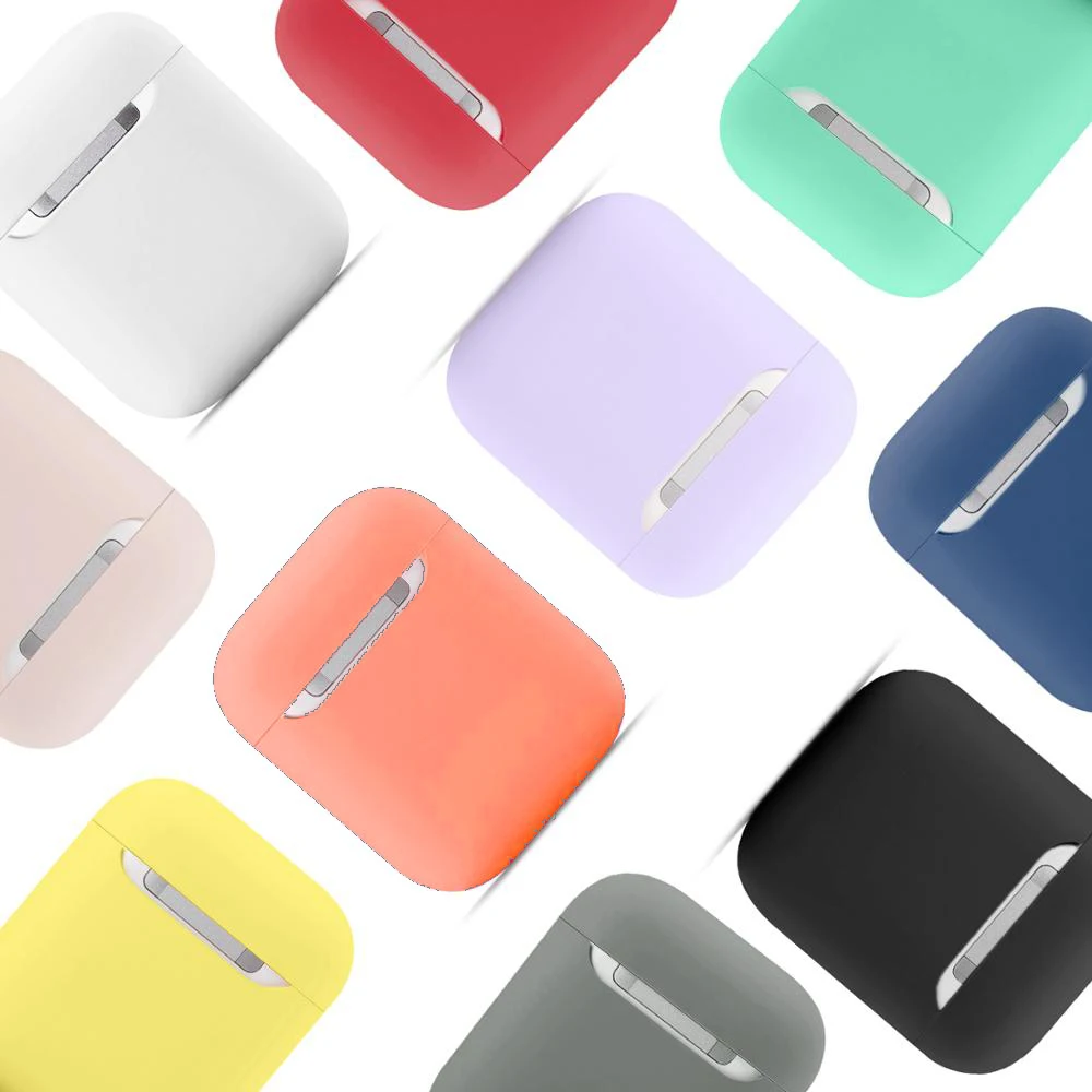 Custodia morbida in Silicone per Apple Airpods 1/2 Cover antiurto per Apple AirPods custodie per auricolari per Air pod custodia protettiva