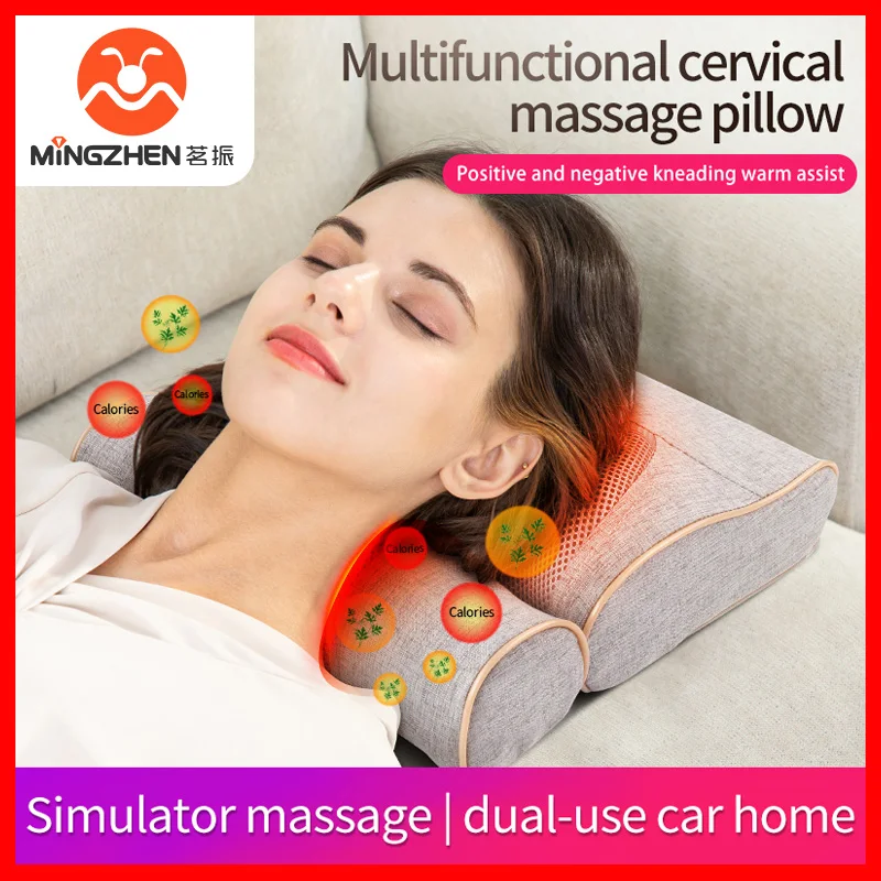 

MZ Massage Pillow Neck Back Massager Massage Cushion For Leaning On Heating Kneading Infrared Car Home Dual-Use