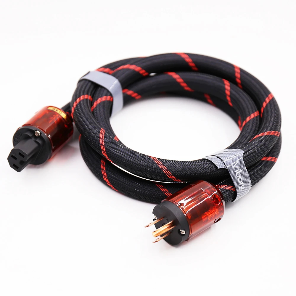 High Quality P101 Pure Copper US Power Cable HIFI US Plug Extension power cable
