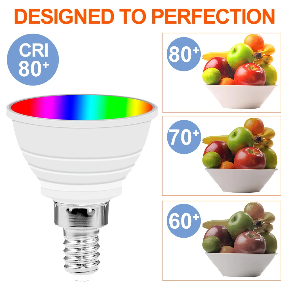 RGB LED Bulb E27 Light 220V Colorful Light Bulbs E14 Spotlight LED Magic Bulb GU10 Atmosphere Lamp MR16 Color Decoration Lamps