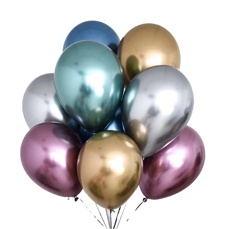 Globos de Metal de oro rosa para adultos, decoración de fiesta de feliz cumpleaños, niño y niña, 25 unidades