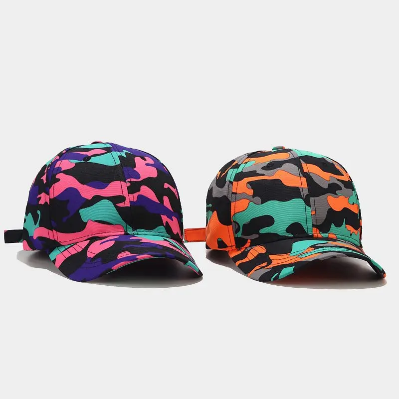 Camouflage Printing Cotton Casquette Baseball Cap Adjustable Snapback Hats for Men and Women 182