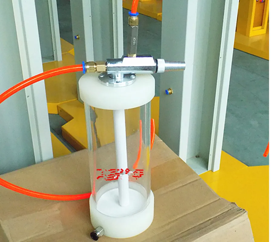 

Electrostatic powder coating hopper experiment Mini small paint powder barrel with injector and fluidized bed