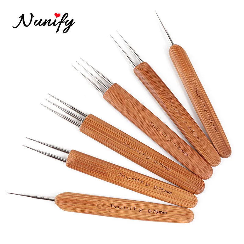 0.5Mm 0.75Mm Dreadlock Needle 1Pcs Crochet Hook For Dread Hair New Brand Quality Hook Needle For Crochet Braids