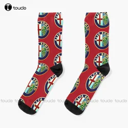 Alfa_Romeo - Classic Car Logos Socks Cute Socks For Women Christmas New Year Thanksgiving Day Gift Unisex Adult Teen Youth Socks