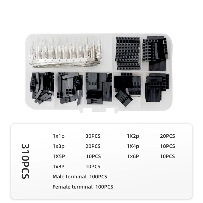 IWISS IWS-3220 Plier 310PCS Dupont Terminal Kit Micro Connectors Pins Crimping Tools Set for D-Sub,Open Barrel Suits Molex,JST