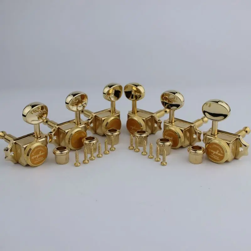 1 SET 3R3L GUYKER Gold Lock String Tuners Vintage Tuners Machine Heads Tuners