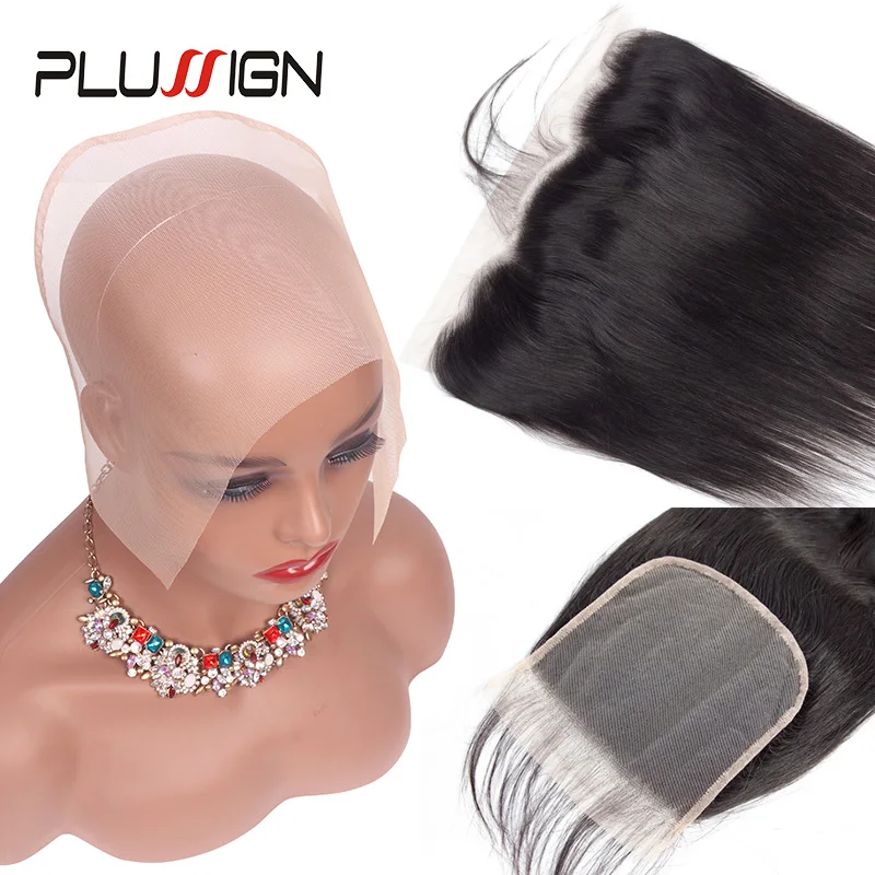 Human Hair Wig Making Sets Ventilation Needle And Hd Swiss Lace Base Hairnet Transparent Brown 5Pcs/Lot Wig Cap Foudation