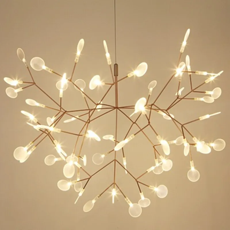 

Modern Heracleum Tree Leaf Pendant Light LED Lamp Suspension Lamps Living Room Art Bar Iron Restaurant Home Lighting AL127